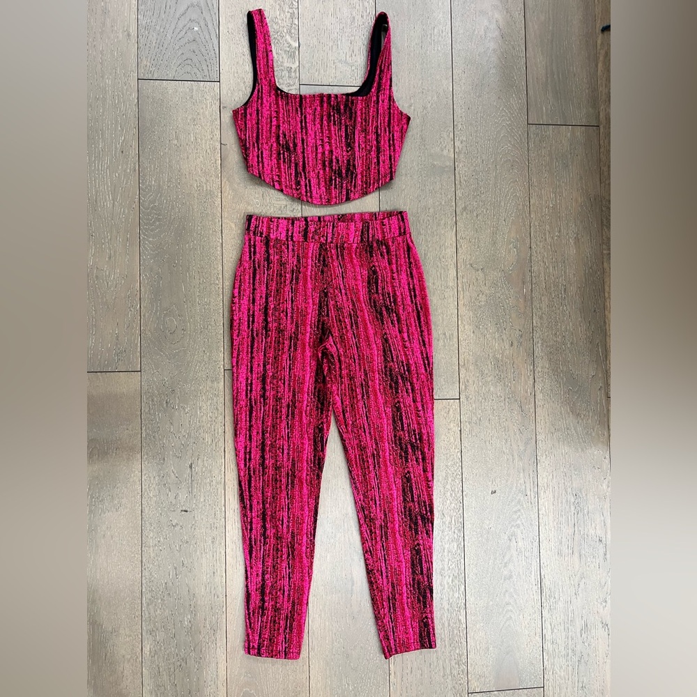 Zara Pink Corset and Legging Set